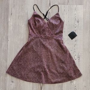 Lulu's Glitter Cocktail Dress